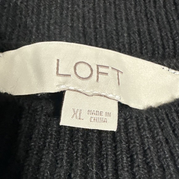 L'AMOUR Loft Sweater XL Super Soft Black Valentines Day Love Preppy Chic Classic - Picture 4 of 6